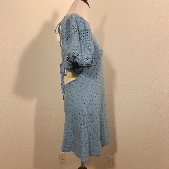 NWOT Free People Apricot Rose Mini Dress - Size Med - MSRP: $138 - Picture 6 of 11